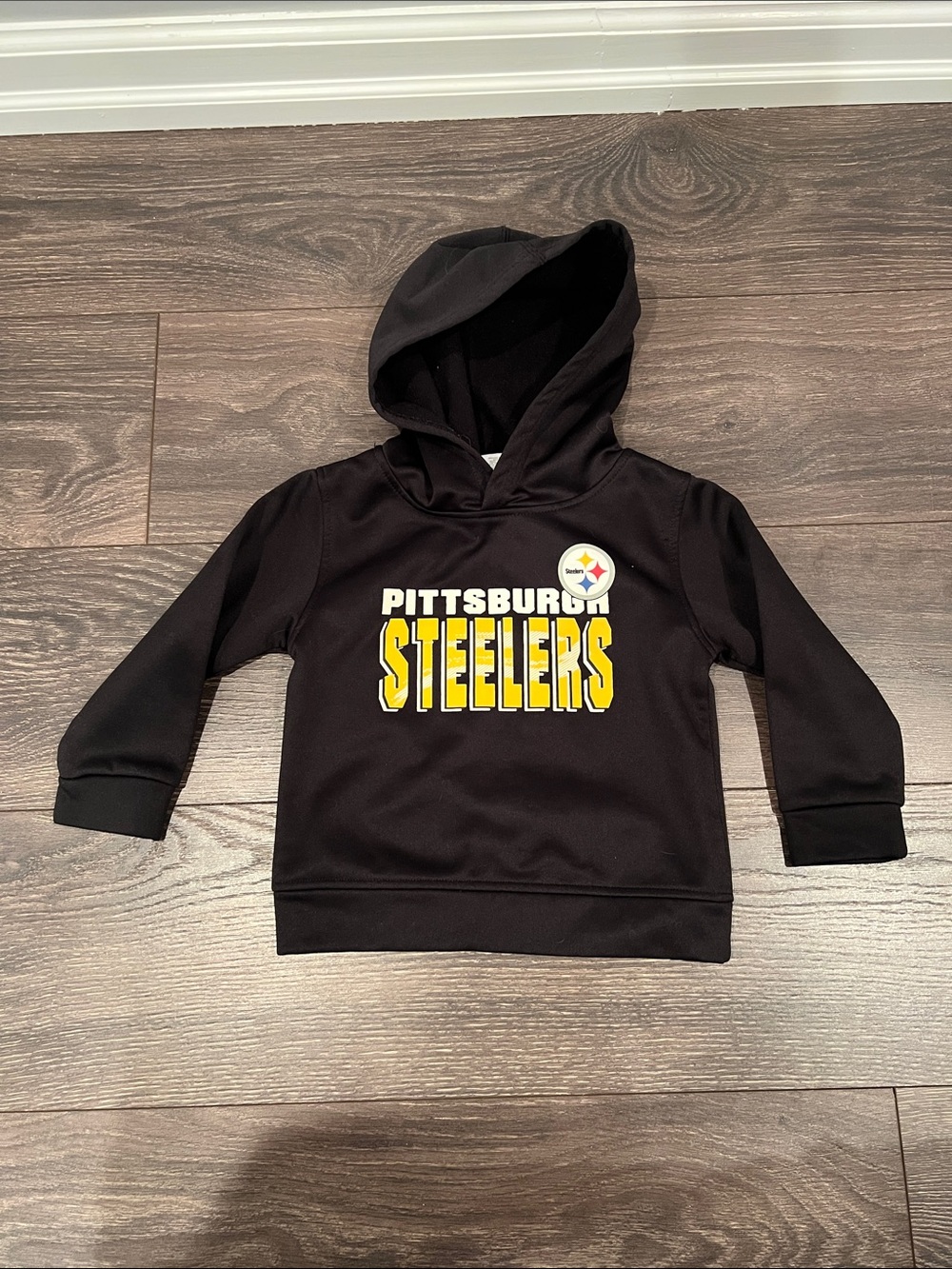 NFL Pittsburgh Steelers Black and Yellow Kids Pullover Hoodie